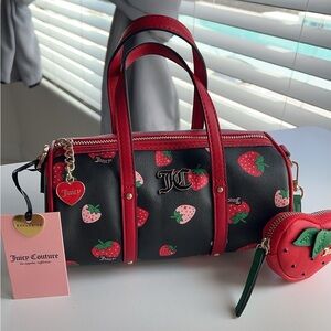 Juicy Couture Strawberry Mini Barrel Bag🍓